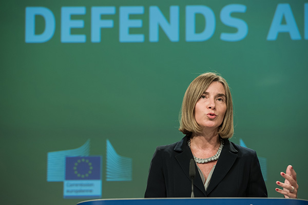 La Alta Representante Federica Mogherini en junio de 2017. Foto: European External Action Service