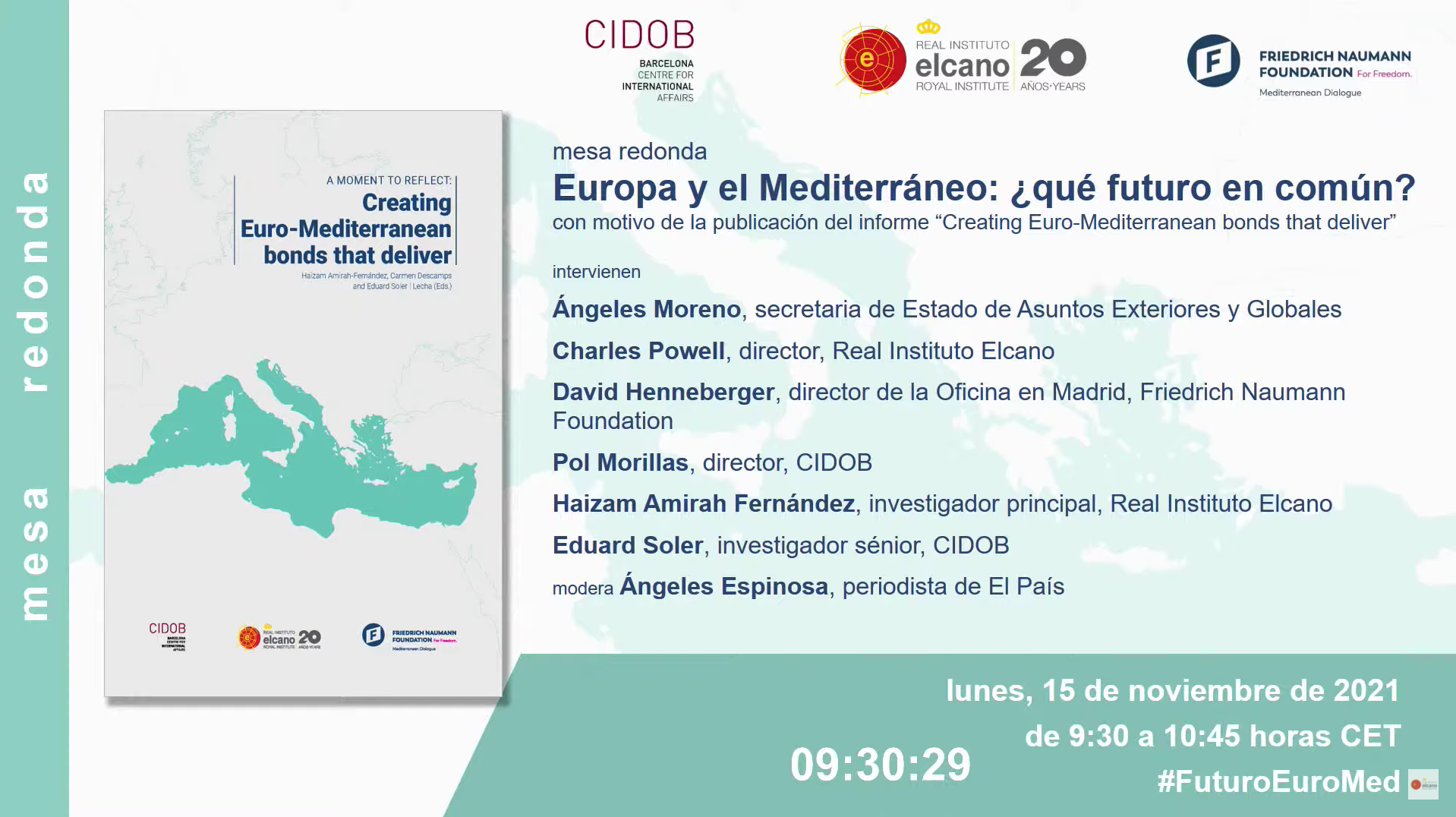 Mesa redonda “Europa y el Mediterráneo: ¿qué futuro en común?”