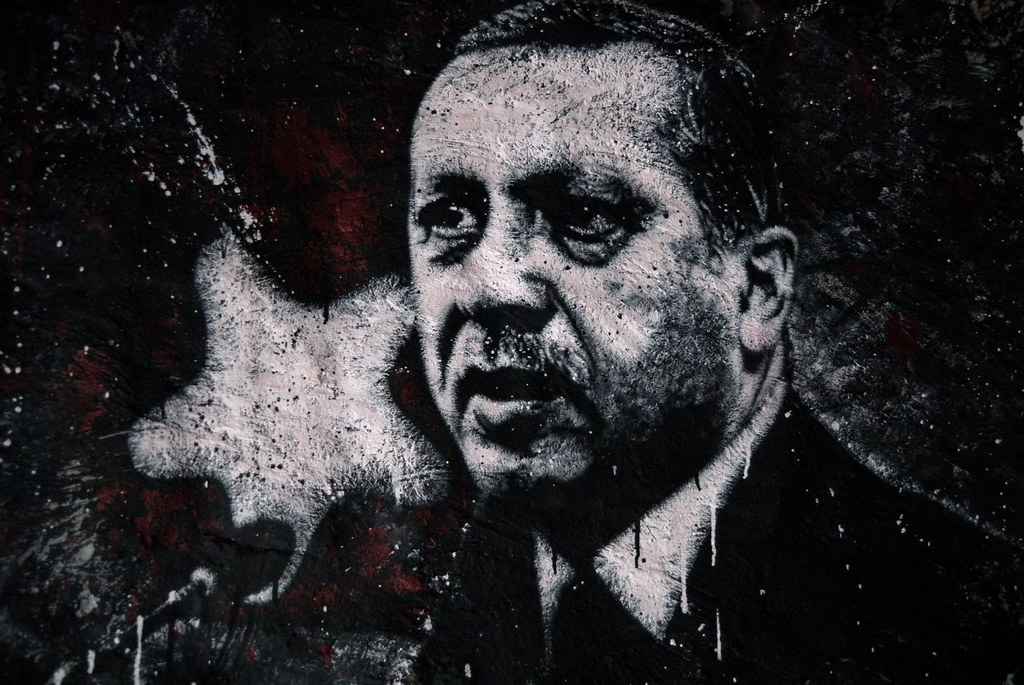 Erdogan’s snap Turkey election gamble pays off: ruling AK regains absolute majority. Recep Tayyip Erdoan, painted portrait.