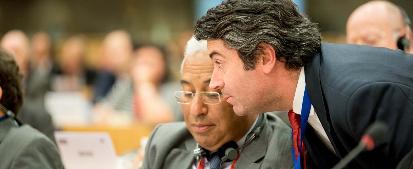 Elecciones legislativas en Portugal: António Costa, tercera parte, una perspectiva europea y española. António Costa y Jose Luis Carnéiro miembros del Partido de los Socialistas Europeos (PES).