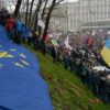 Una manifestación masiva a favor de la UE en Kiev el 24 de noviembre, a la que asistieron más de 100.000 personas. Foto: Ivan Bandura