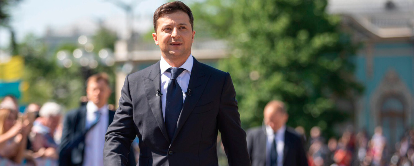 Ucrania en “modelo sándwich”: entre las instituciones internacionales y la sociedad civil. Volodymyr Zelensky inauguración presidencial. Foto: Mykhaylo Markiv / The Presidential Administration of Ukraine