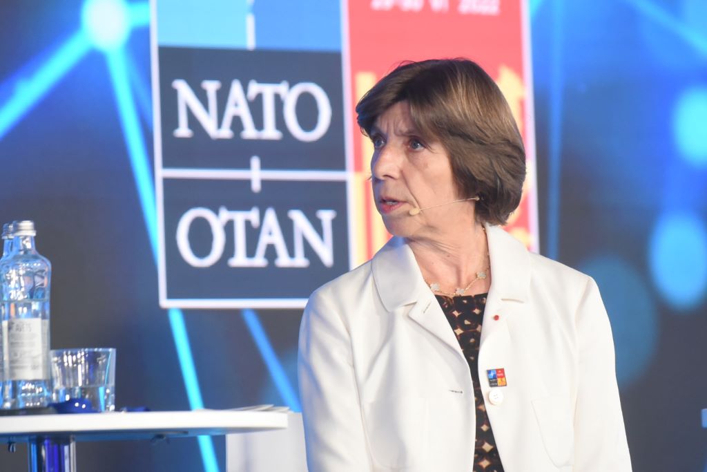 Catherine Colonna, Minister of Foreign Affairs, France. 2022 NATO Public Forum