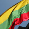 Flag of Lithuania at the embassy in Washington D.C (US)