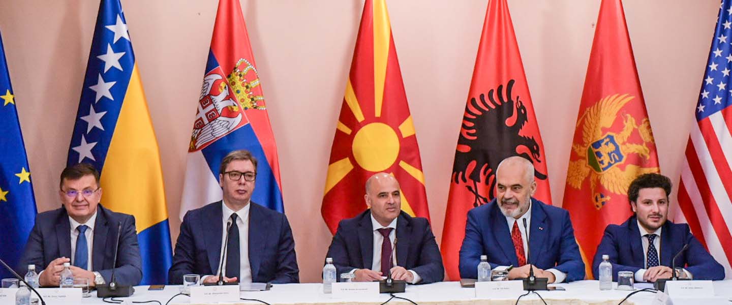 Líderes de los Balcanes en la Cumbre Open Balkan de 2022